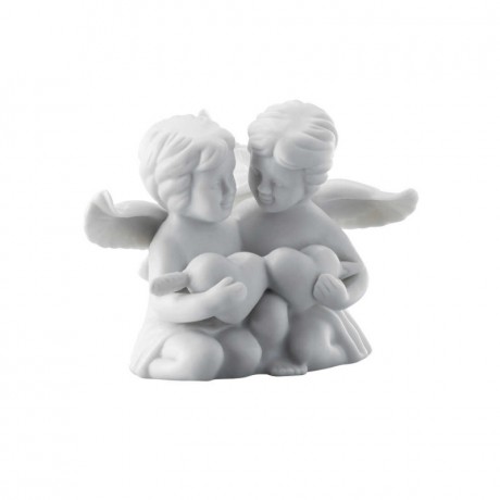 Rosenthal Rosenthal Engelpaar mit Herz klein weiss matt 6,5 cm Rosenthal пара ангелочков с сердечком маленькие белые матовые 6,5 см