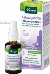 Kneipp Ashwagandha Entspannungsspray, 30 ml, Kneipp спрей Ashwagandha Entspannung с ашвагандой, пассифлорой, мелиссой и витаминами B1 и B6, 30 мл