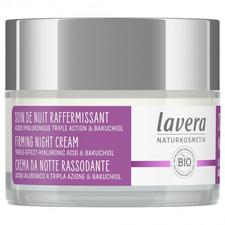 lavera Straffende Nachtpflege Nachtcreme 3fach Hyaluron & Bakuchiol Ночной крем с тройной гиалуроном и бакучиолом 50мл