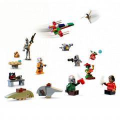 LEGO Star Wars Adventskalender 2026 75456, LEGO Star Wars адвент-календарь 2026 по сериалу The Mandalorian с 7 персонажами и мини-моделями, 293 детали, от 6 лет