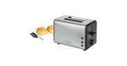 Bomann Bomann Toaster TA 1371 CB edelstahl/schwarz, 850 Watt, fur 2 Scheiben Toast edelstahl/schwarz Тостер Bomann TA 1371 CB нержавеющая сталь/черный, 850 Вт, на 2 ломтика тостов