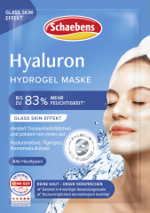 Schaebens Hyaluron Hydrogel Maske 1 St., Гидрогелевая маска с гиалуроновой кислотой для увлажнения кожи, 1 шт.