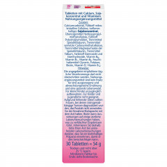 Doppelherz Aktiv-Meno Soja-Isoflavone + Calcium + D3, 30 Tabletten, 52,1 g, Комплекс для женщин в период менопаузы с изофлавонами сои, кальцием и витамином D3 для поддержания костей, 30 таблеток, 52,1 г