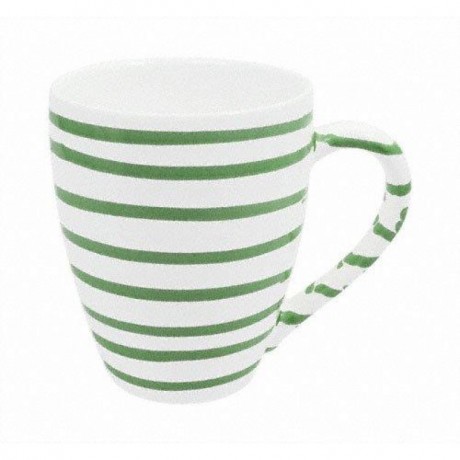 Gmundner Keramik Gmundner Keramik Grungeflammt Fruhstucksbecher Max 0,3 L / h: 10,5 cm Керамическая кружка для завтрака Gmundner с зеленым пламенем Макс. 0,3 л / высота: 10,5 см