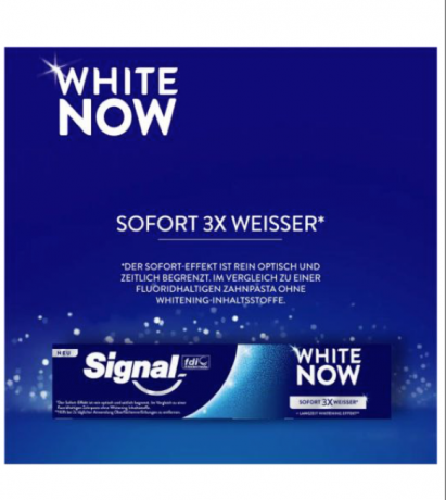 Signal Zahnpasta white now Сигнал Зубная паста отбеливающая, эффект через 3 дня, 75 мл