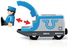BRIO Blauer Reisezug (Batteriebetrieb) Синий пассажирский поезд (на батарейках)