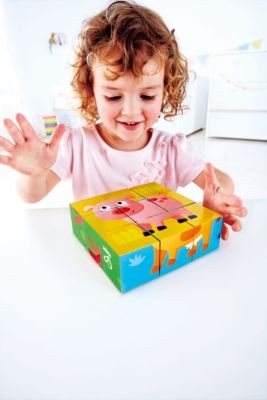 HAPE Blockpuzzle Bauernhof Блочная ферма головоломок