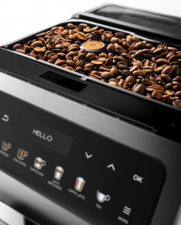 Krups Krups Kaffeevollautomat EA894T Evidence Plus, mit vielen technischen Innovationen und Bedienungshighlights Полностью автоматическая кофемашина Krups EA894T Evidence Plus со множеством технических инноваций и особенностей управления.