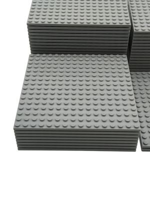 LEGO LEGO 16x16 Bauplatten Hellgrau - 10 Stuck - Light bluish grey 91405 Строительные пластины LEGO 16x16 светло-серые — 10 штук — светло-голубовато-серые 91405