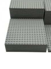LEGO LEGO 16x16 Bauplatten Hellgrau - 10 Stuck - Light bluish grey 91405 Строительные пластины LEGO 16x16 светло-серые — 10 штук — светло-голубовато-серые 91405