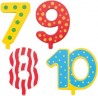 goki Zubehor Geburtstagszug Zahlen 7-10 Аксессуар дня рождения поезда № 7-10