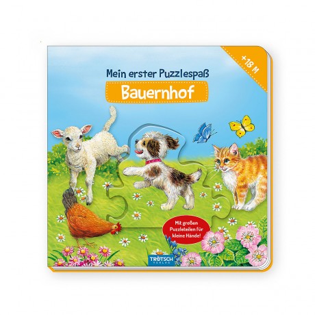 Trotsch Verlag Trotsch Puzzlebuch Mein erster Puzzlespass Bauernhof Книга-пазл Trotsch Моя первая головоломка веселая ферма