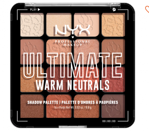 NYX (НИКС) Professional Makeup Ultimate Shadow Palette  Lidschattenpalette, Паллетка теней warm neutral 03