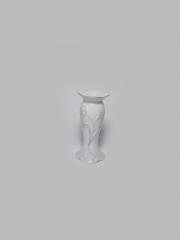 Подсвечник винтажный Seltmann Weiden Bavaria с фактурным цветочным рисунком в голубых тонах, фарфор, 13,5 x 6 см, Германия, 1960-70гг.