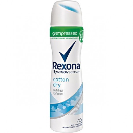 Rexona Deospray Cotton Dry Compressed Anti-Transpirant Rexona Дезодорант Сухой Хлопок концентрированный антиперспирант без спирта75 г