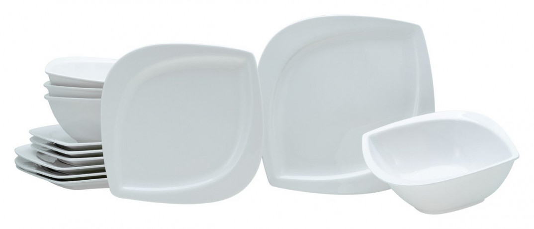 Creatable Creatable Tafelservice 12-tlg. MELBOURNE Weiss Сборный обеденный сервиз 12 шт. МЕЛЬБУРН