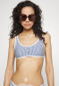 Tommy Hilfiger BRALETTE   Bikini top indigo blue/ white БРАЛЕТТ лиф бикини синий индиго/белый