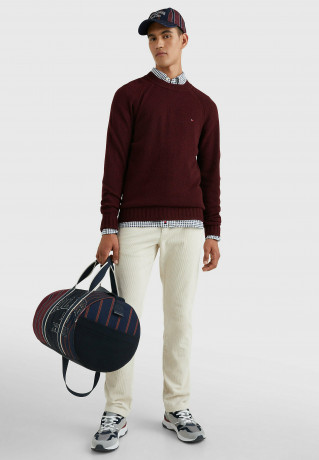 Tommy Hilfiger C-NECK Jumper deep rouge heather C-ШЕЯ Джемперы темно-красный вереск