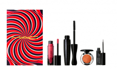 MAC Hypnotizing Holiday Ace your Face Look in a Box Neutral, МАК Набор из четырех продуктов для макияжа глаз и губ, Нейтральный