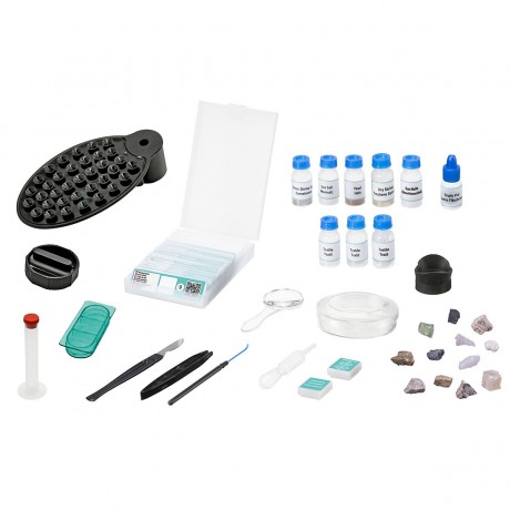 Bresser Junior 40-640x Mikroskop mit smartem Experimentier-Set mit QR-Code fur Zusatzinfos Микроскоп 40-640x с интеллектуальным набором для экспериментов с QR-кодом для получения дополнительной информации