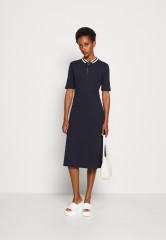 Tommy Hilfiger REG Famp;F STR 1/2ZIP MIDI Day dress desert sky REG Famp;F STR 1/2ZIP МИДИ Повседневное платье небо пустыни