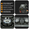 ZMC ZMC Gaskocher Doppel Kartuschenkocher Gaskocher 2 Flammig + 28x Gaskartuschen 227g, (mit automatische Piezo-Zundung Warmeleistung: 2,3KW), Outdoor Gas Campingkocher 2Fach Gasherd Ofen Butan Kochfeld Gas Kocher  Газовая плита ZMC с двойным картриджем, 