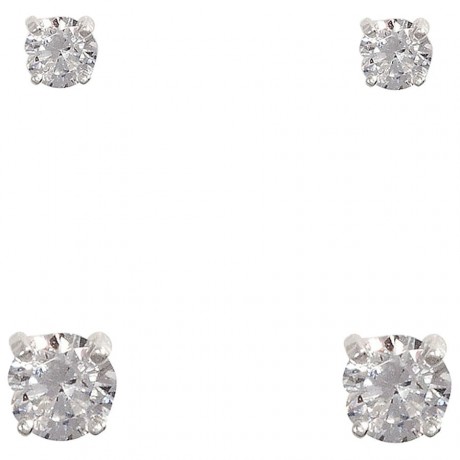 TOSH 925er Silber - 2er Set  Ohrring Ohrringe Серьги, 1 шт.