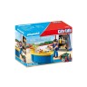 PLAYMOBIL 2er Set: 9453 Grosse Schule mit Einrichtung + 9457 Hausmeister mit Kiosk Набор из 2 предметов: 9453 Большая школа с мебелью + 9457 Дворник с киоском