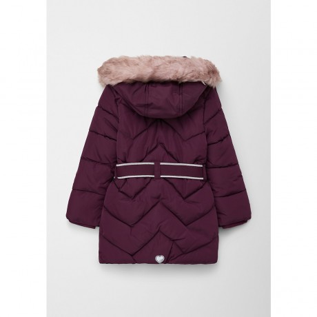 s.Oliver Steppmantel mit abnehmbarer Kunstfellblende Mantel fur Madchen Стеганое пальто с отстегивающейся опушкой из искусственного меха Пальто для девочки