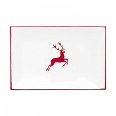 Gmundner Keramik Gmundner Keramik Rubinroter Hirsch Platte rechteckig 30x20x2,5 cm Тарелка Gmundner керамическая рубиновый благородный олень прямоугольная 30x20x2,5 см