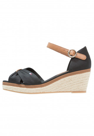 Tommy Hilfiger ICONIC ELBA  Platform sandals black ICONIC ELBA Сандалии на платформе черный