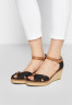 Tommy Hilfiger ICONIC ELBA  Platform sandals black ICONIC ELBA Сандалии на платформе черный
