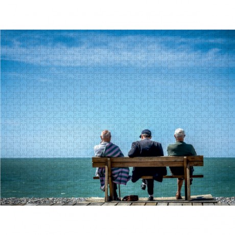 CALVENDO Puzzle CALVENDO Puzzle Drei grosse Vater plauderten Пазл CALVENDO Puzzle Три великих отца болтали