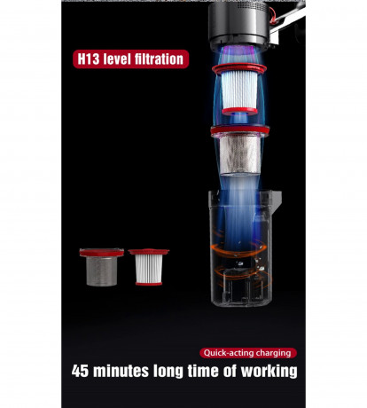 Blue Chilli Blue Chilli Akku-Stielstaubsauger FC20 Handstaubsauger, 20 kPa, Nass- und Trockenfunktion 240 360 ml, 260,00 W, beutellos, 18,5 V, 2600 mAh, Zyklon + Baumwollfilter (H13), 50 Min, 80 Luftwatt Беспроводной пылесос Blue Chilli Ручной пылесос F