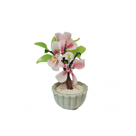 Статуэтка винтажная миниатюрная "Цветы в горшке", керамика, 10 x 9 см, Германия, 1960-70гг.