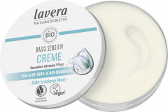 LAVERA Basis Sensitiv Creme, 150 ml, Лавера Универсальный крем Базис Сенситив, био-алоэ вера и миндаль, для лица и тела, 150 мл
