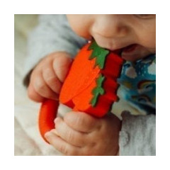 nibbling Beissringe  Super Food Erdbeere Прорезыватели Super Food Клубника