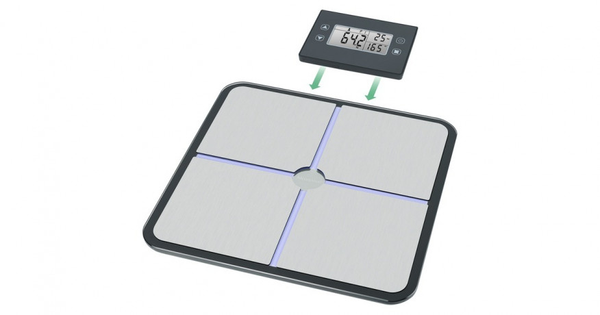 Medisana Medisana BS 460 Korperanalysewaage mit abnehmbarem Display edelstahl/schwarz  edelstahl/schwarz Весы для анализа тела Medisana BS 460 со съемным дисплеем, нержавеющая сталь/черный