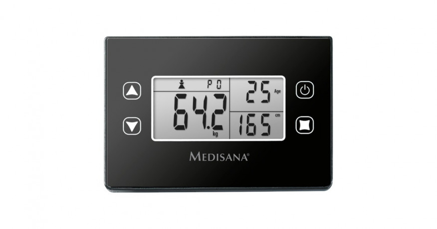 Medisana Medisana BS 460 Korperanalysewaage mit abnehmbarem Display edelstahl/schwarz  edelstahl/schwarz Весы для анализа тела Medisana BS 460 со съемным дисплеем, нержавеющая сталь/черный