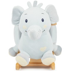 bieco Schaukelpferd Plusch Elefant Schaukeltier 60 cm Baby Wippe Holz Spielzeug ab 9M Schaukeltiere Лошадка-качалка