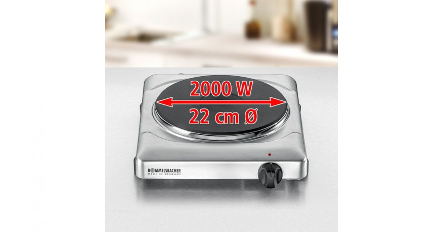 Rommelsbacher Rommelsbacher Kochplatte THS 2022/E edelstahl edelstahl Конфорка Rommelsbacher THS 2022/E нержавеющая сталь
