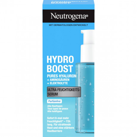 Neutrogena Hydro Boost Ultra Feuchtigkeitsserum, 30 ml, Neutrogena Hydro Boost Ультраувлажняющая сыворотка с гиалуроновой кислотой, аминокислотами и электролитами, 30 мл