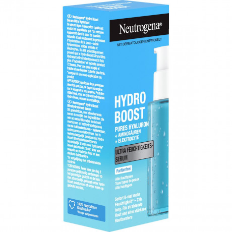 Neutrogena Hydro Boost Ultra Feuchtigkeitsserum, 30 ml, Neutrogena Hydro Boost Ультраувлажняющая сыворотка с гиалуроновой кислотой, аминокислотами и электролитами, 30 мл