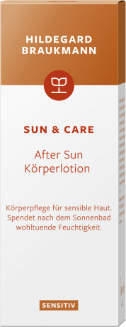 Hildegard Braukmann SUN & CARE SENSITIV After Sun Koerperlotion, 150 ml, Hildegard Braukmann восстанавливающий лосьон после загара для тела для всех типов кожи, для женщин и мужчин, 150 мл