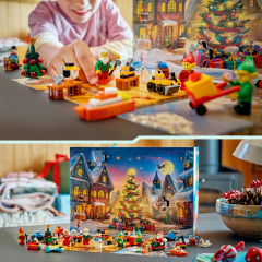 LEGO City Adventskalender 2026 60510, LEGO City адвент-календарь 2026 с Сантой, эльфами, транспортом и мастерской, 252 детали, от 5 лет