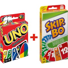 Mattel Bundle Kartenspiele: Uno + Skip-Bo Набор карточных игр: Уно + Скип-Бо