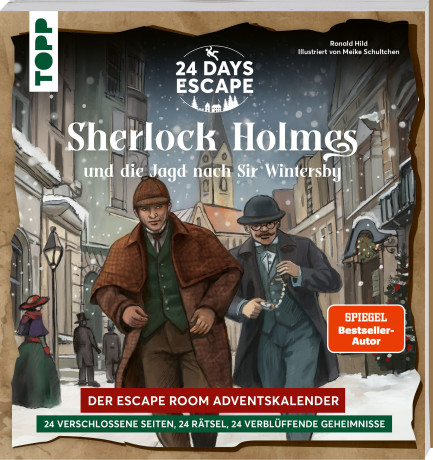EMF 24 Days Escape Sherlock Holmes 2026, адвент-календарь с детективной историей и 24 загадками