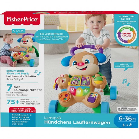 Mattel Fisher-Price Lernspass Hundchens Lauflernwagen Ходунки для собак Fisher-Price Learning Fun
