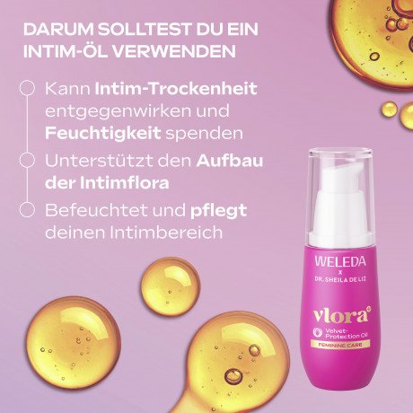 WELEDA Velvet Protection Oil, 30 ml, Масло Velvet Protection для наружного интимного ухода при сухости и стянутости, 30 мл
