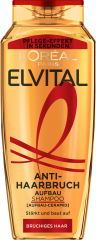 L'Oreal Paris Elvital Anti-Haarbruch Pflegendes Aufbau-Shampoo, 300 ml, Восстанавливающий шампунь с церамидом против ломкости сухих и повреждённых волос, 300 мл